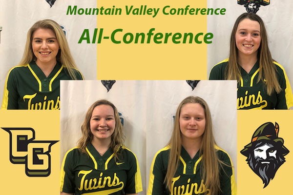 Twins softball, 2019, all conference, mountain valley, njcaa, columbia greene